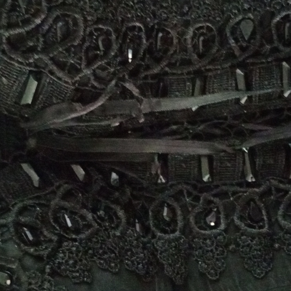 Twentyone beaded black bodice -top M - Picture 3 of 4